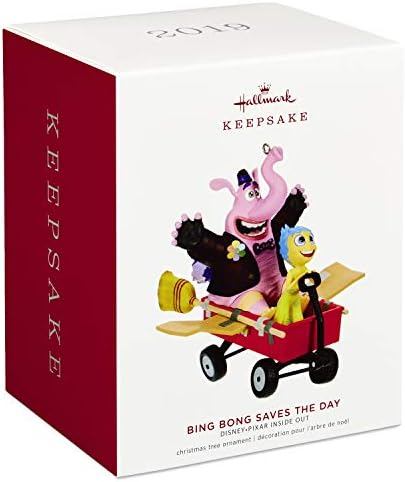 Ornamento de Natal da Hallmark Keetake 2019 do ano datado da Disney Pixar Inside Out Bing Bong salva o dia com