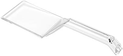 Cater Tek Clear Plastic Serving Spatula - Reciclável - 10 x 2 x 1 - 10 Count Box - Restaurantware