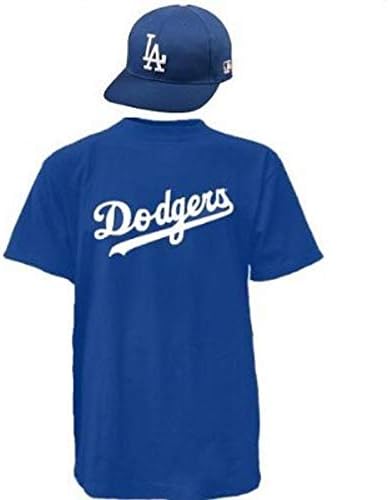 Majestic Los Angeles Dodgers Cap & Jersey licenciou Réplica Hat/Tee Combo