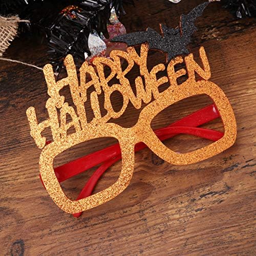 Aboofan Bat and letter Spectacles Frames Halloween complicado de óculos Frames Party Glitter Glitter