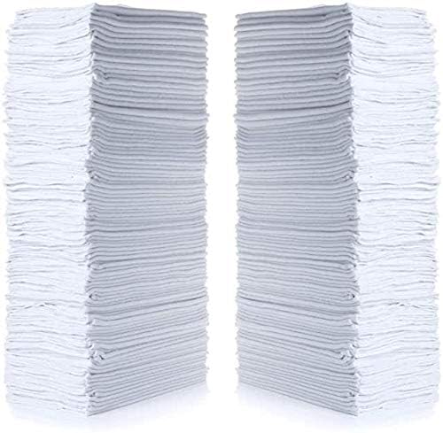 Toalhas de loja simpli-magic 79100, 14 x12, branco básico, contagem de 50