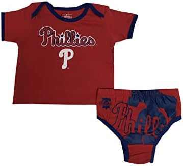 Recém-nascido e bebês do Outerstuff MLB de 0 a 24 meses de relé shortstop 2 peças de camisetas e