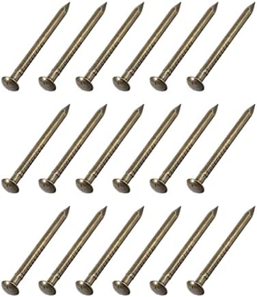 Metallixity Small Nails 500pcs, unhas de hardware minúsculas de aço carbono - para madeira doméstica, tom de bronze