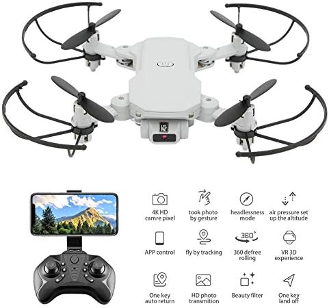 Spyminnpoo Mini Dobing Drone, Wi -Fi portátil Wi -Fi 2,4 GHz Drone de controle remoto com câmera de