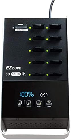 EZ DUPE 1 a 10 Duplicador SD com tela de toque - Múltipla cartão microSD TF/micro seguro Digital Digital Copiadora