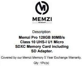 MEMZI PRO 128GB CLASS 10 80MB/S MICRO SDXC MEMÓRIA CARTÃO COM ADAPTER SD E MICRO USB LEITOR