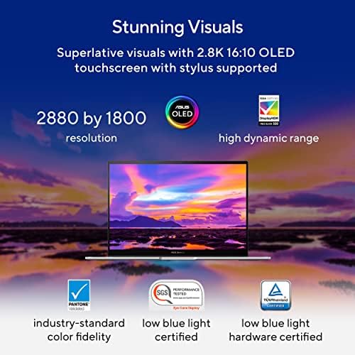 ASUS ZenBook 14 laptop OLED, exibição de toque OLED de 14 ”, plataforma Intel Evo, Intel Core i5-1340p