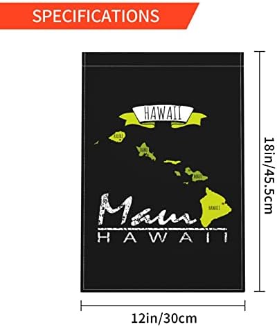 Bandeira do jardim das Ilhas Havaianas Maui 12x18in Banner de Becoration Outdoor Becoration