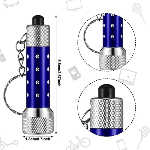 Mini chaveiro de chave de fenda Conjunto de teclado mini lanterna de lanterna Conjunto de chaveiro em massa Mini