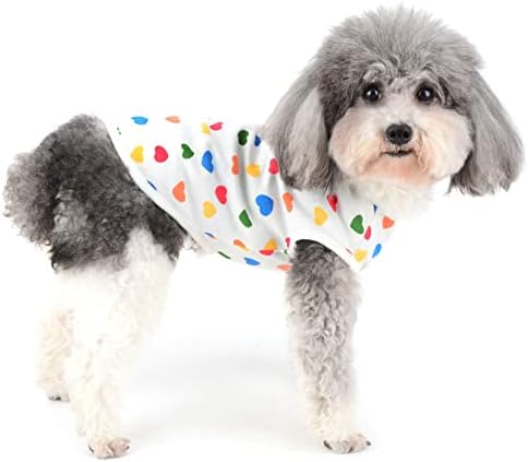 Ranphy Camisa de cachorro pequeno Roupos de cachorrinho algodão tanque de algodão Tampa cachorrinho