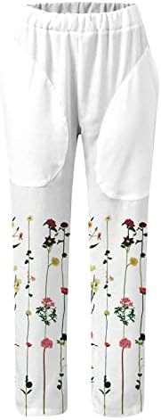 Calças casuais miashui definidas para grandes mulheres femininas femininas de ajuste solto de ajuste relaxado na