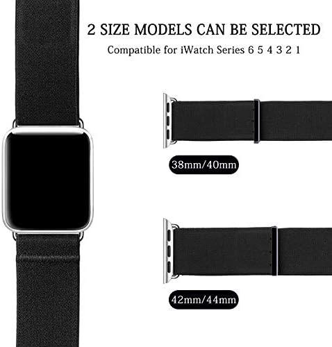 Compatível com Apple Watch Band 38mm 42mm 40mm 44mm Loop solo trançado para a série Apple Watch 3 6