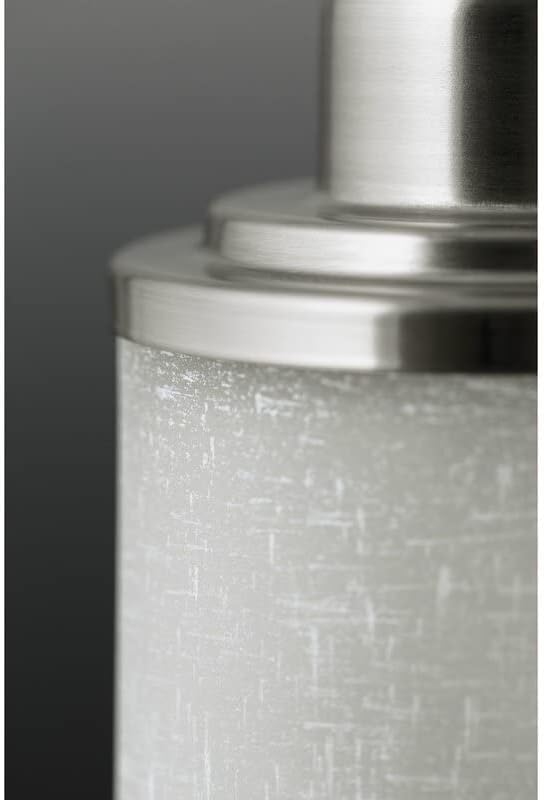 Eidonta 4 Pacote de linho branco tampas de tais de lâmpada de vidro fosco, altura de 5,9 polegadas, diâmetro de