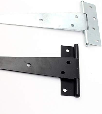 2 pcs t cinta de cinta dobradiça de dobradiça tira de celeiro de portas de porta de 2 polegadas a 12 polegadas -