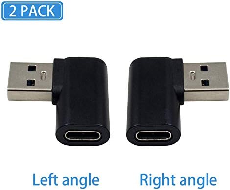DUTTEK USB C ADAPTOR USB, adaptador USB para USB-C, adaptador de USB 3.0 angular para USB para USB C para feminino
