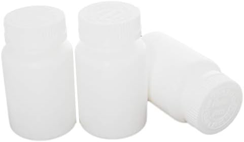 Aicosineg 10pcs 4,05 onças garrafas plásticas vazias de reagentes químicos de laboratório de 120 ml grandes