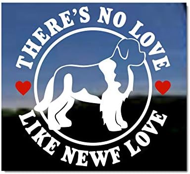 Não há amor como novo amor ~ Landseer Newfoundland Vinyl Window Auto Decal
