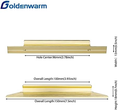 Goldenwarm 10 pack gabinete de ouro puxa gaveta puxadores armários de cozinha puxar ls7024bb192 hardware