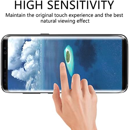 Protetor de tela Pokolan para Samsung Galaxy S8 Plus - 3D Cobertura completa curva - Vidro temperado 9H Drafidade