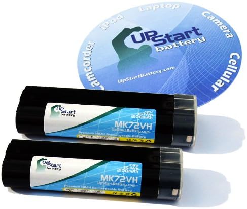 2 Pacote - Substituição para Bateria Compatível com Makita 6172D - Substituição para Makita 7.2V Batter Battery