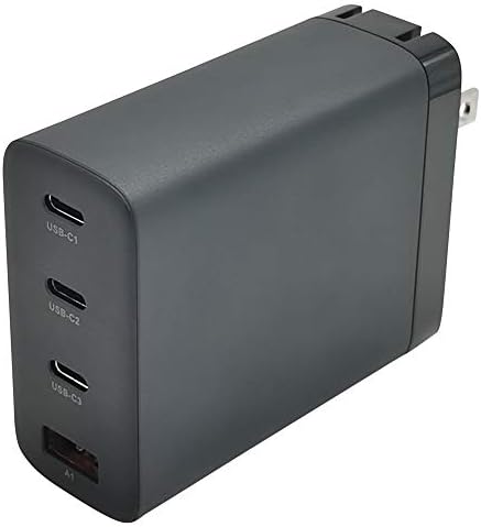 Charger de ondas de caixa compatível com Steelseies Arcis 7p+ Wireless - carregador de parede PD Gancharge, 100w Tiny PD Gan Tipo -C e Charger de parede Tipo -A - Jet Black