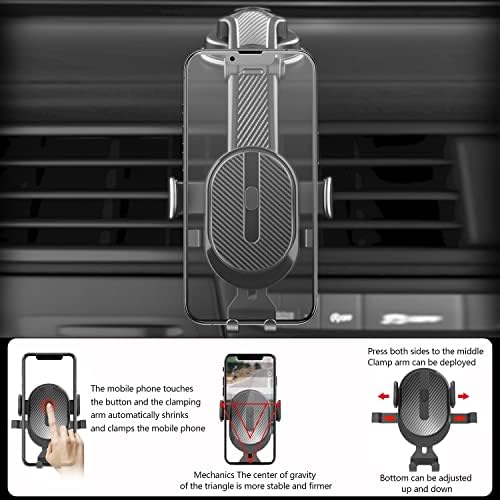 Portador de telefone celular Fehlot para carro, suporte para telefone para pára -brisa/painel/janela,