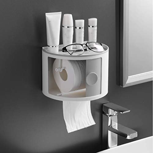 Titulares de papel higiênico zldxdp com o organizador de armazenamento de banheiros de montagem de parede multifuncional