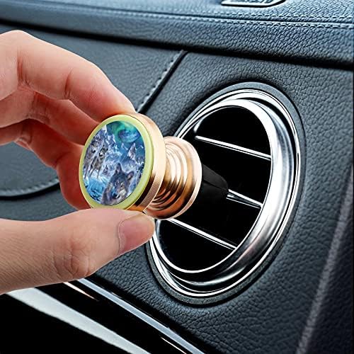 Snow Wolves Clip Magnetic Car Cell Telents Mount com todos os smartphones