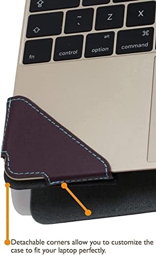 Broonel - Série de Perfil - Laptop de couro roxo compatível com Dell Chromebook 3110 11,6 laptop