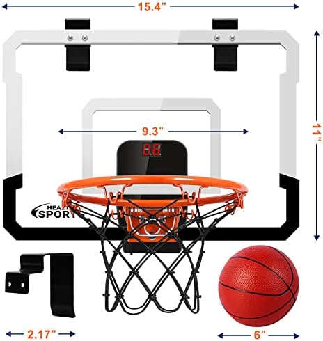 Sobre a porta de basquete de basquete Indoor - Mini argola de basquete para crianças e adultos Basketball Backboard