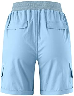 Shorts fluidos rvide com bolsos mulheres plus size casual calça curta solta cintura elástica shorts de treino de praia de verão de verão