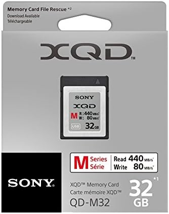 Sony 32GB XQD Memory Card M Series w/arquivo de resgate de arquivos