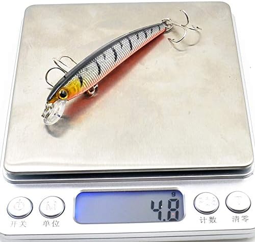 1pcs/lote de peixe Minnow Lure 7,5 cm/4,8g ISCA Pesca artificial Pesca Hard Isk Fishing Wobblers