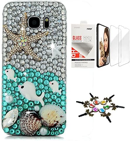 STENES Sparkle Case Compatível com Caixa Samsung Galaxy A42 5G - Stylish - 3D Caixa de capa de design de golfinhos