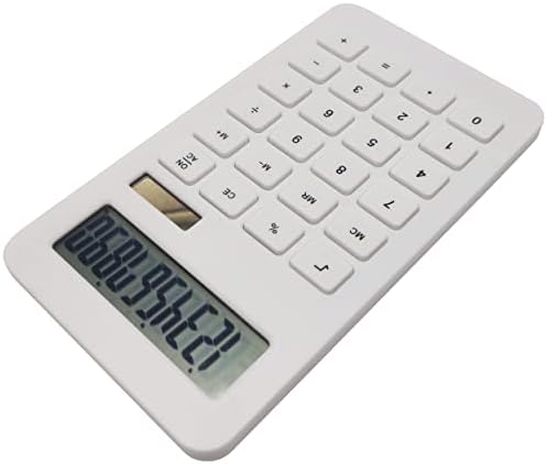 Calculadora básica do tipo CLT-130 alimentada por bateria e painel solar com LCD de 10 dígitos para