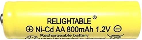 Tamanho AA AA ENVIENCIAL NICD AA 800mAH 1.2V Baterias recarregáveis ​​para luz solar solar Luz solar