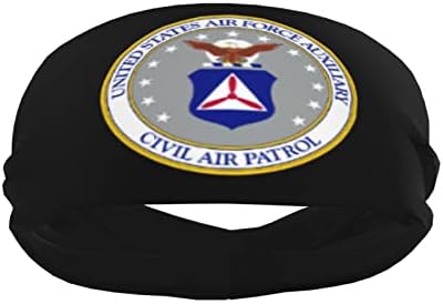 Civil Air Patrol Sports Bandas para a cabeça da cabeça Wicking Hairband Womans Man Mans Tootas da cabeça
