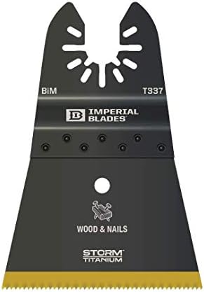 Lâminas imperiais iboat337-1 Um ajuste de 2-1/2 Storm Titanium Wood & Nails Blade, 1pc