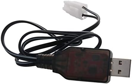 L6.2-2p Cabo de carregador de energia USB para o carro RC 7.2V 250mA Ni-MH Ni-CD Bateria 2pcs,