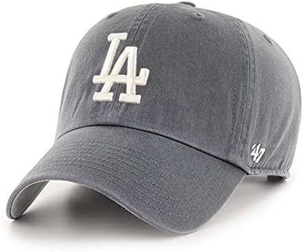 '47 Los Angeles Dodgers Limpe o boné de beisebol do papai - carvão vegetal