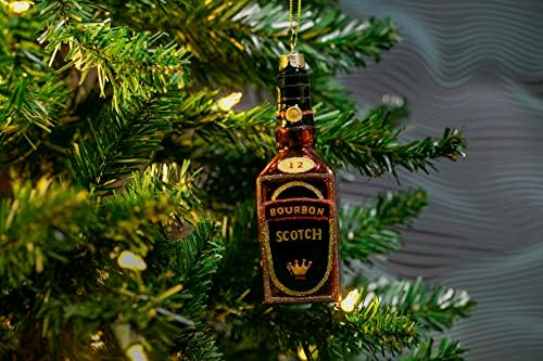 Ornamentos de rochas de festa - pacote de bebidas alcoólicas - ornamentos soprados de vidro para a árvore de Natal