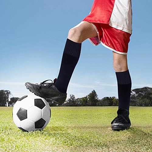 Meia de futebol Raigoo para crianças, equipe esportiva de atletismo ajoelhado meias altas para jovens meninos e