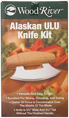 Kit de projeto de madeira para criar uma faca ulu