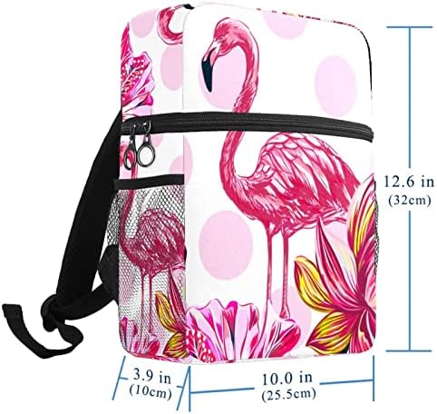 Mochila de viagem VBFOFBV, mochila laptop para homens, mochila de moda, polka rosa lotus flamingo moderno