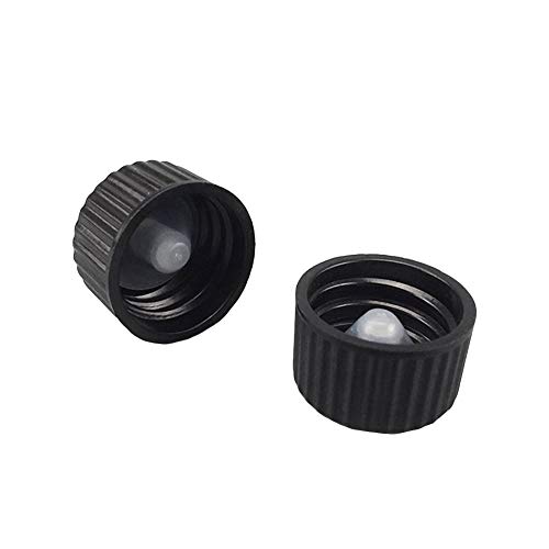 Tampa de parafuso híbrida preta de adamas-beta com revestimento poly-seal LDPE, 23,5 × 13,0mm