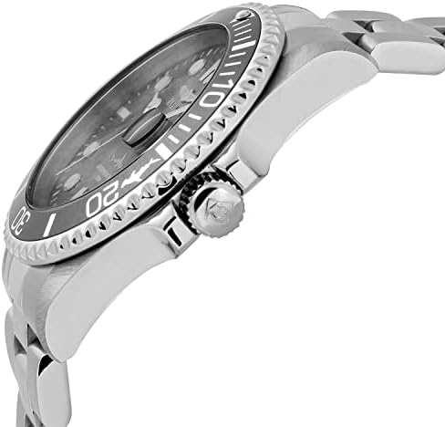 Invicta Men's Pro Diver 43mm Relógio de quartzo de aço inoxidável, prata