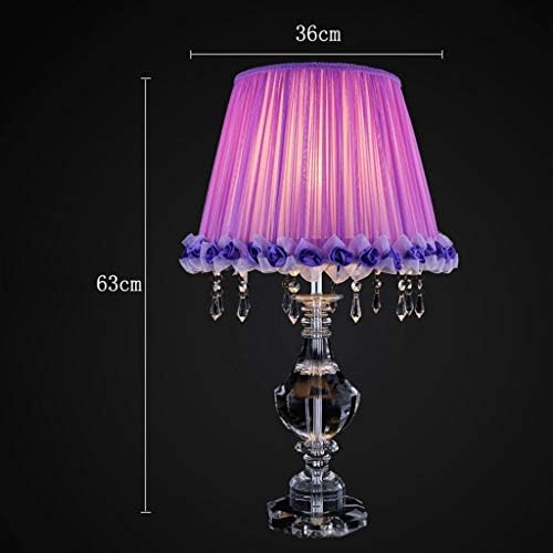 Lâmpada de mesa de cristal de cristal wssbk, lâmpada de mesa de cristal romântica, lâmpada elegante
