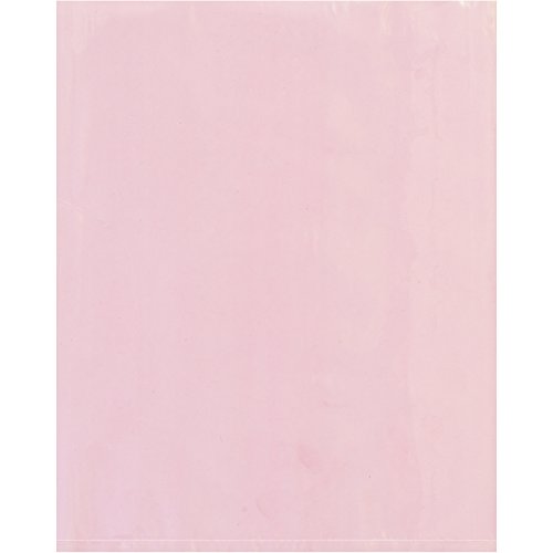 Caixas rápidas BFPBAS1027 Anti-estático de 4 Mil Poly Bags, 3 x 7, rosa