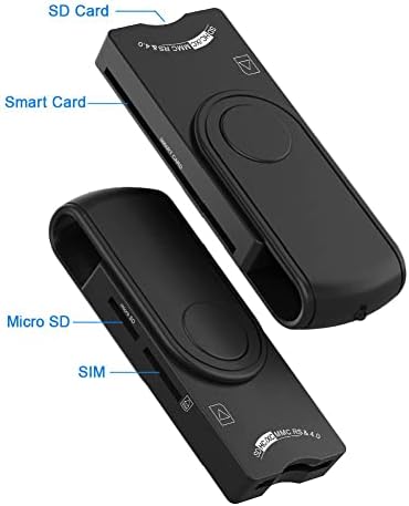 Multifunction USB CAC Card Reader Micro SD/TF ID de memória BANK EMV Adaptador de conector Electronic SIM CLONER