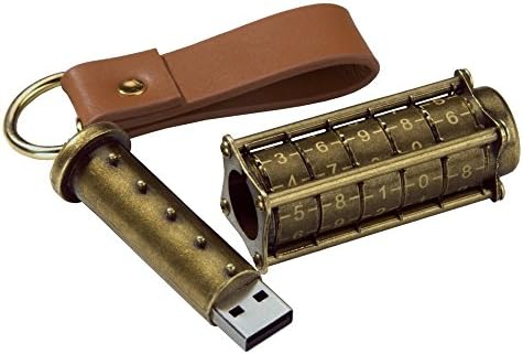 Cryptex USB Flash Drive, Antique Gold, 64 GB